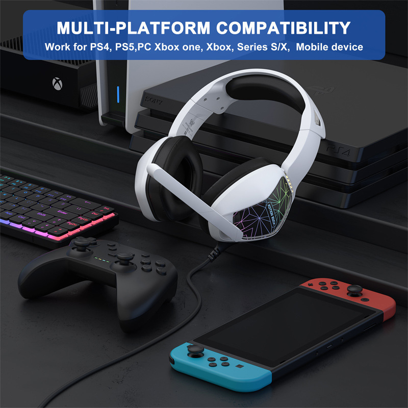 国境を越えた新製品は卓G6000ヘッドセットのノートパソコンの有線電気競争ゲームの耳麦である|undefined