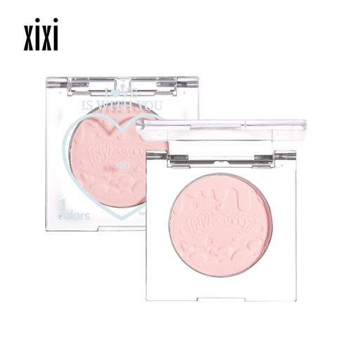 xixi Chacha Peach Heart Single Color Blush Blush Purple Swelling Low Saturation Shrinking Color Looks Tender for Girls Daily Portable D554