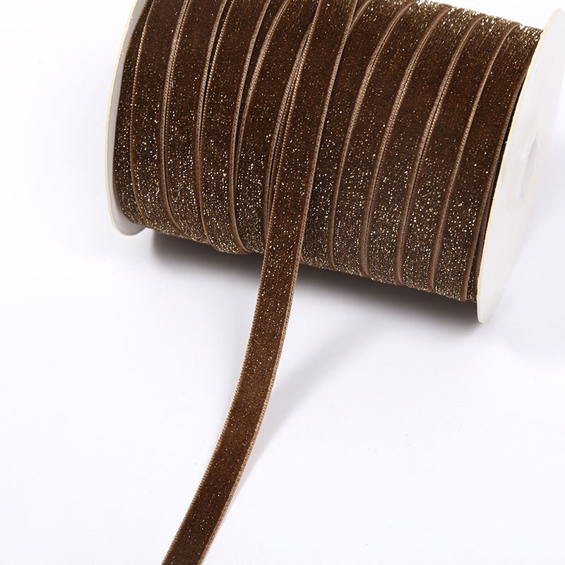 Golden Star Point clip de cinturón de terciopelo de seda dorada de terciopelo de una sola cara accesorios de ropa de una sola cara cinta decorativa pequeña orden se puede arreglar