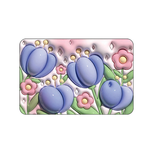 3D three-dimensional expanded florets soft diatom mud absorbent floor mat bathroom non-slip mat toilet bathroom floor mat foot mat
