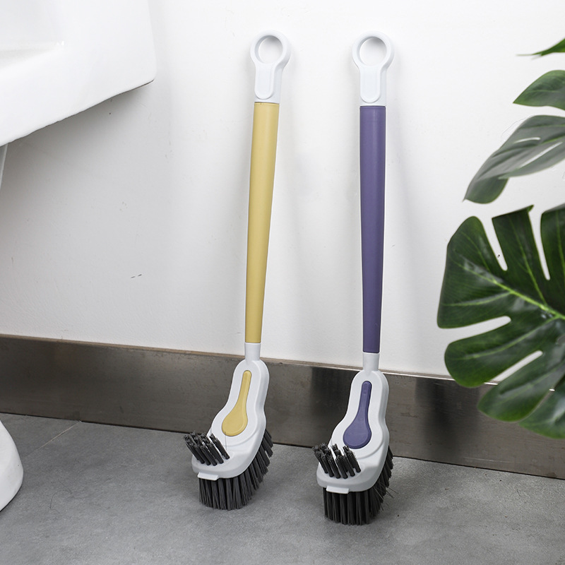 Double-sided Toilet Brush For Home Use, Bathroom Brush, No Dead Angle Cleaning Set, Extended Handle, Does Not Dirty_voghion.com