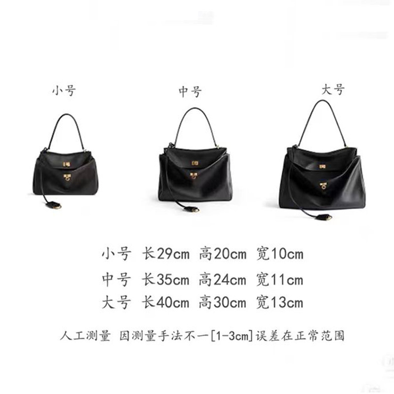 2024 nuevo bolso de cuero B de gran capacidad bolso tote de hombro único femenino bolso de cercanías bolso axila bolso rodeo