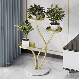 Slate Flower Pot Rack Storage Rack Living Room Flower Rack Iron Floor-Standing Modern Simple Balcony Succulent Pothos Flower Rack