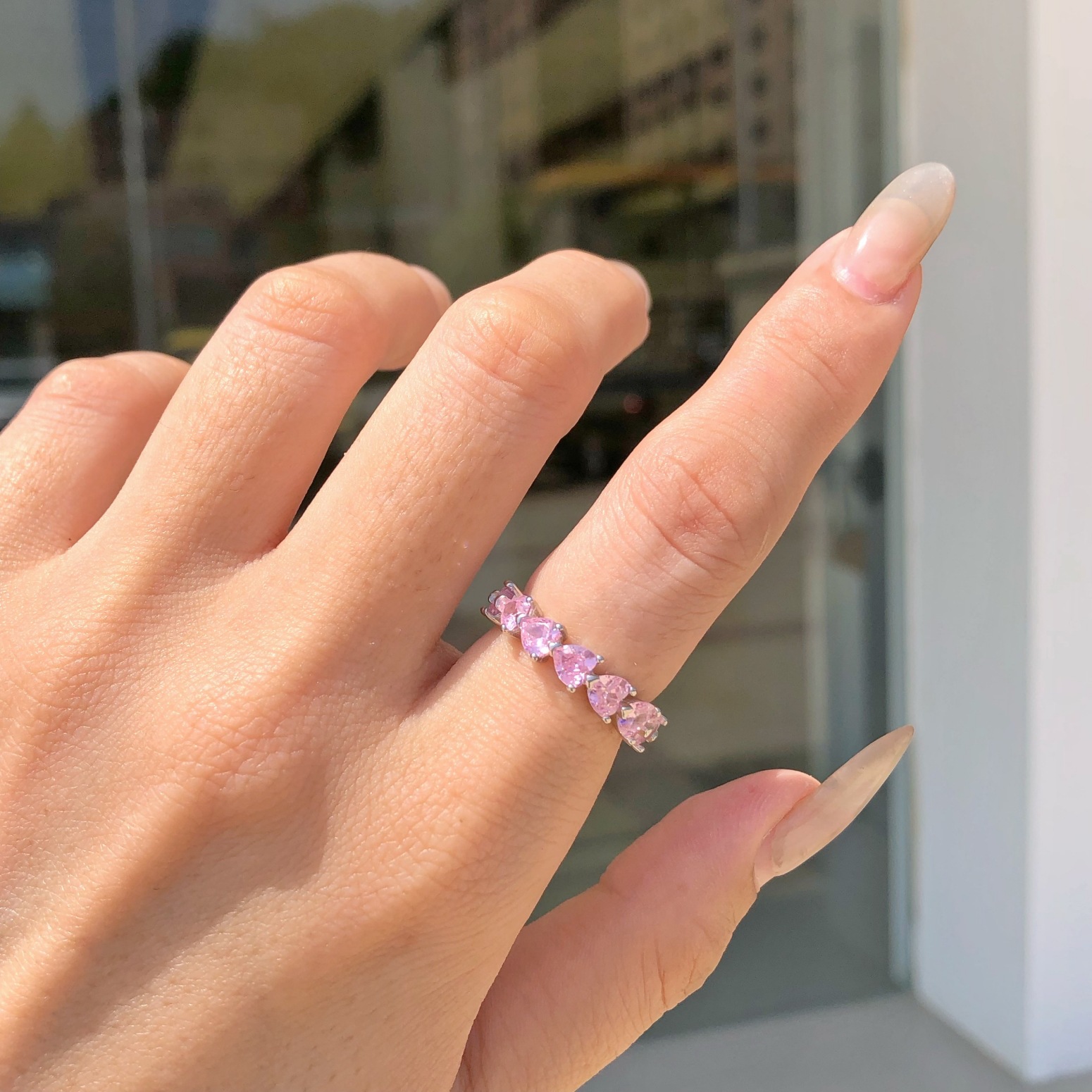5g Weight Zircon Inlay Material Rings Classification 6, 7, 9 Ring Size 1 Piece Quantity Holiday, Daily Occasion 925 Sterling Silver Material Heart Shape, Bow Knot Pattern Women's Gender Plating, Inlay Design Sweet, Shiny Style 925 Sterling Silver Zircon Heart Shape Bow Knot Rings 24