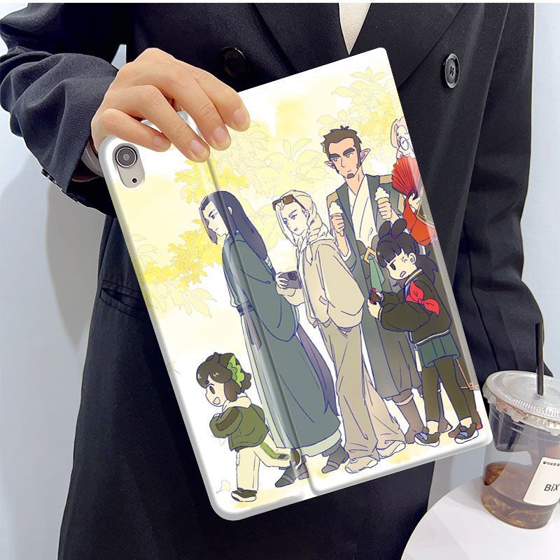 Luo Xiaohei's Protective Case for Apple iPad 2026, 12Th Generation Pen Slot, iPad Air8 Anti-Fall Case, Tablet M4 Luo Xiaohei's Protective Case for Apple iPad 2026, 12Th Generation Pen Slot, iPad Air8 Anti-Fall Case, Tablet M4