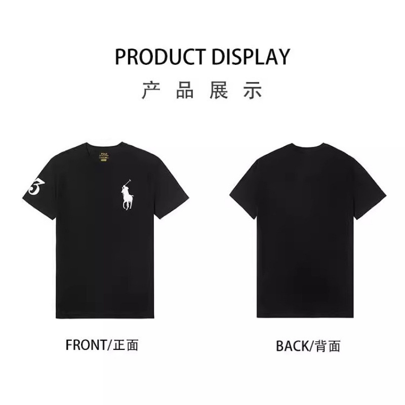 In-Stock Paul Polo Bear Authentic Version Summer Classic Basic Versatile Simple T-Shirt for Men and Women Couples