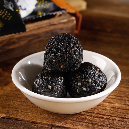 Nine Steamed, Nine Sun-dried Black Sesame Balls Pure Handmade Box Packaging Traditional Craft Honey Huang Jing Fasting Source Wholesale