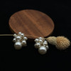 Beads, earrings from pearl, accessory