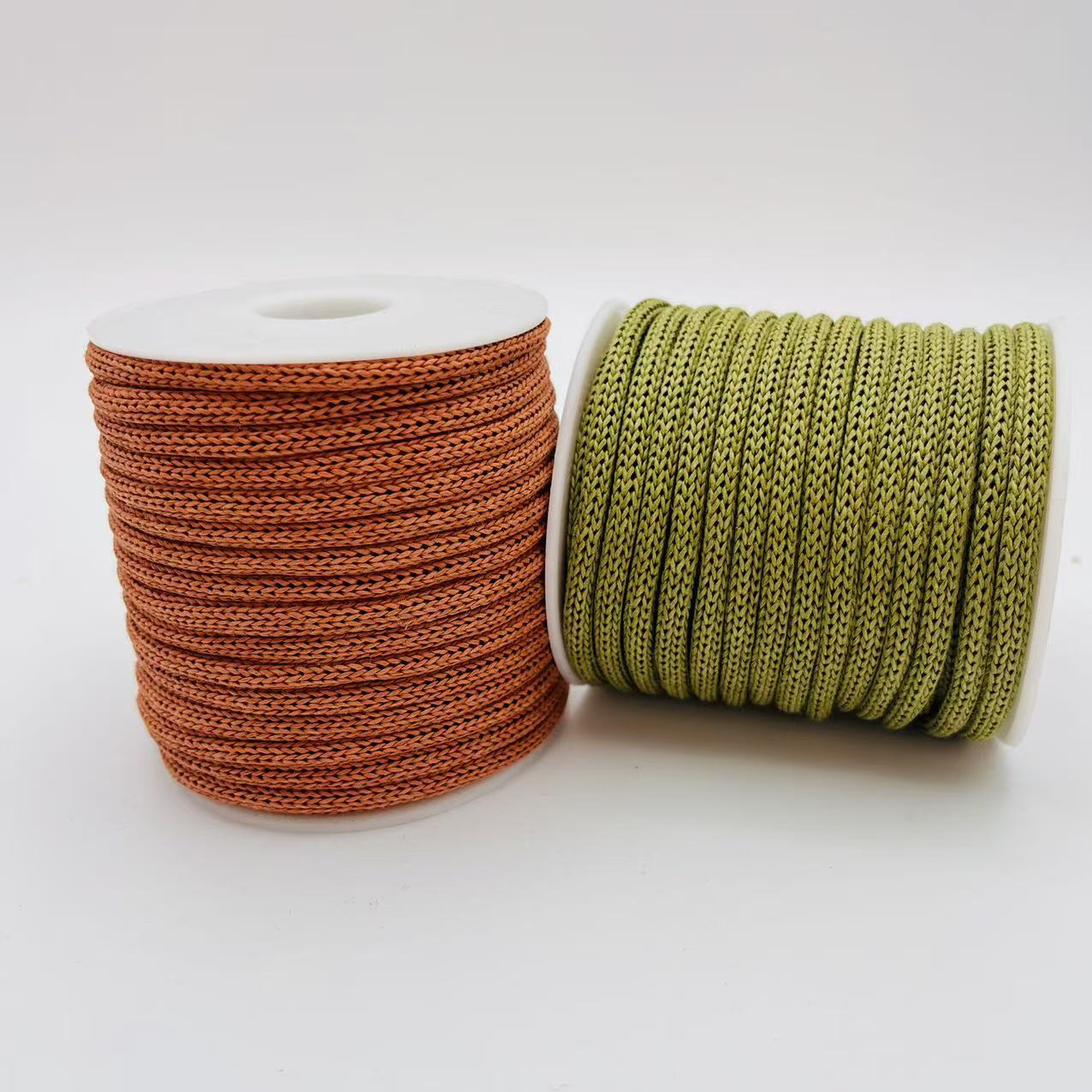 6mm针通纸绳包装袋手提纸质礼品袋手提绳空心绳提手原木浆纸环保