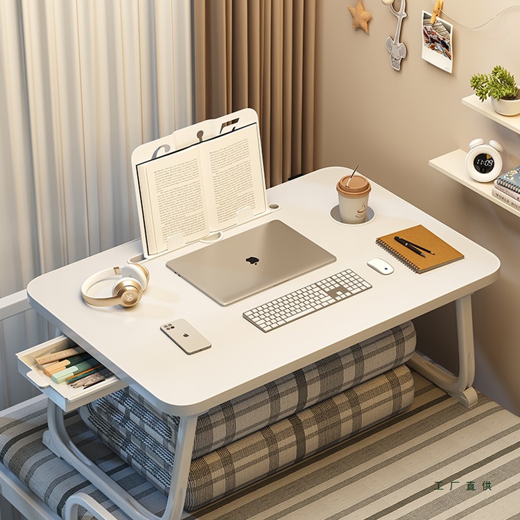 Bedside Table, Folding Table, Dormitory Student Laptop Table, Office Desk, Lazy Bedroom Bay Window Children's Table