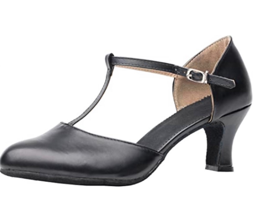 Zapatos de baile latino de las mujeres de adulto medio talón zapatos de baile de tacón alto zapatos de baile de cuero cuadrados de verano moderno zapatos de baile de fondo suave