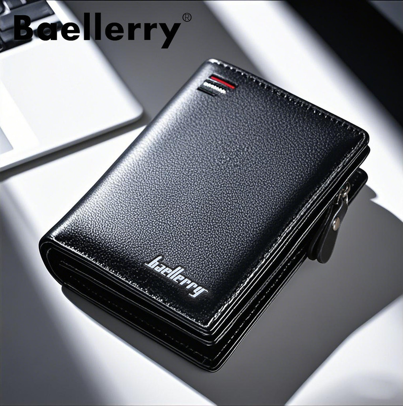 New wallet men's short men's high-end cross-border business zipper leather wallet pu small wallet men's wholesale