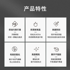 Furniture film, transparent desktop protector, high-temperature resistant self-adhesive coffee table, solid wood dining table, marble sticker