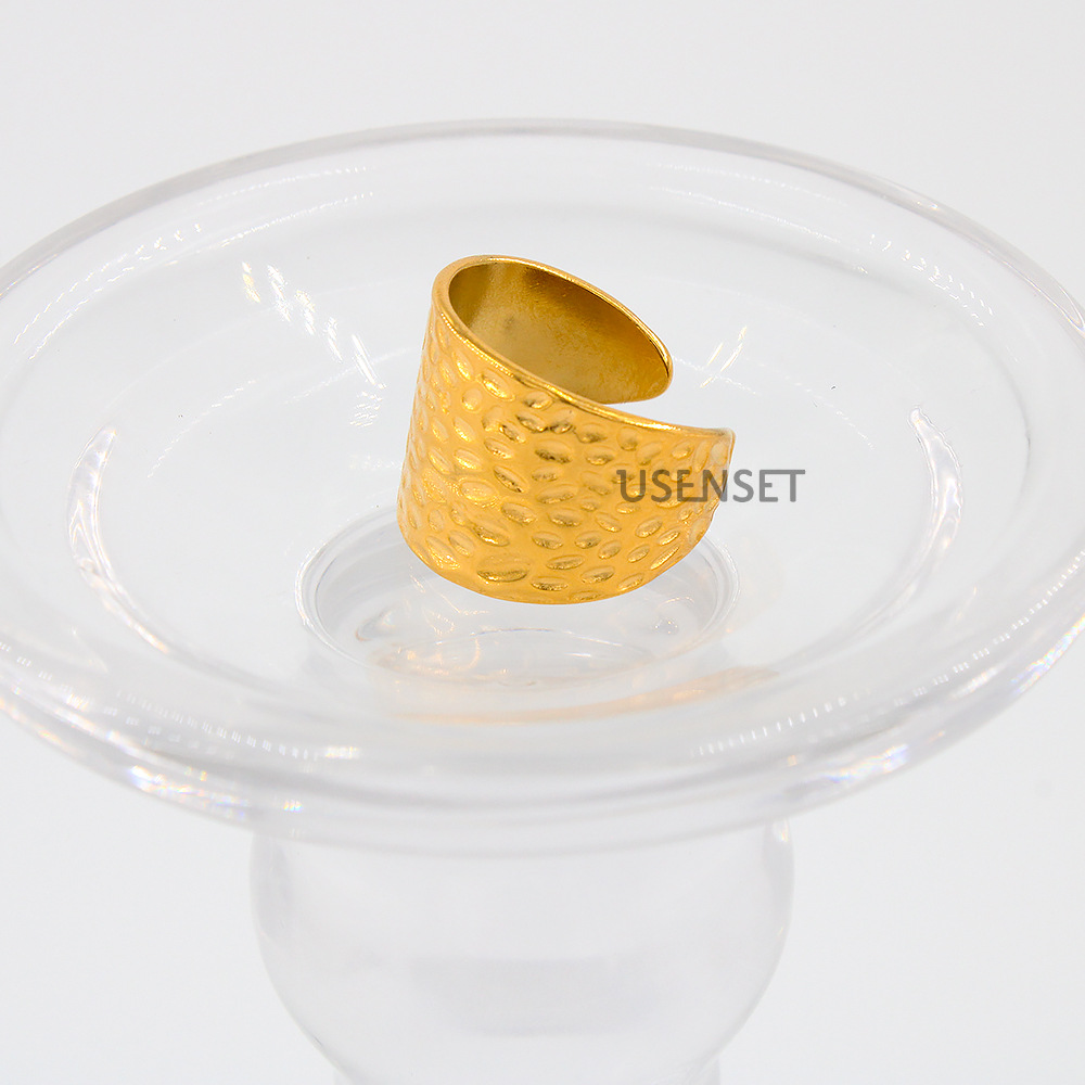 Simple Style Heart Shape Snake Stainless Steel Plating Open Ring 1 Piece