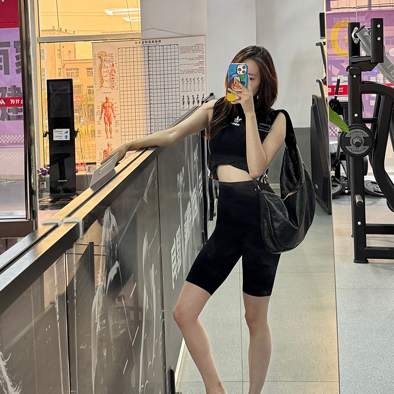 Lulu Style Yoga Shorts Sports Shorts Summer Thin High-Waisted Running Fitness Quick-Dry Shorts for Women