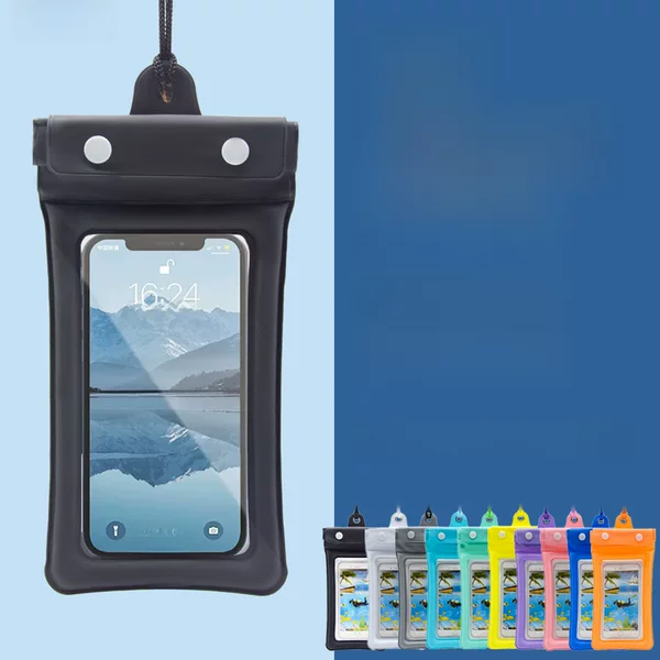 Airbag floating mobile phone waterproof bag anti-sinking tpu drifting diving swimming mobile phone waterproof bag