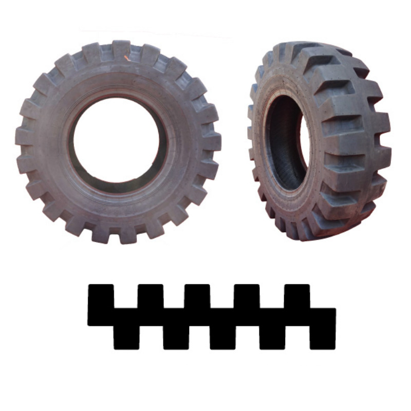 17.5-25装载机轮胎铲车L5半实心尼龙耐磨耐刺扎轮胎耐切割