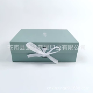 蓝色可折叠礼盒定制 可折叠包装盒彩盒强磁折叠盒生产定做