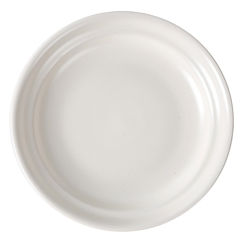 Platos de cerámica retro de color puro Platos de cocina caseros destacados creativos Platos de pasta de alto valor Platos de postres Platos de carne Vajilla