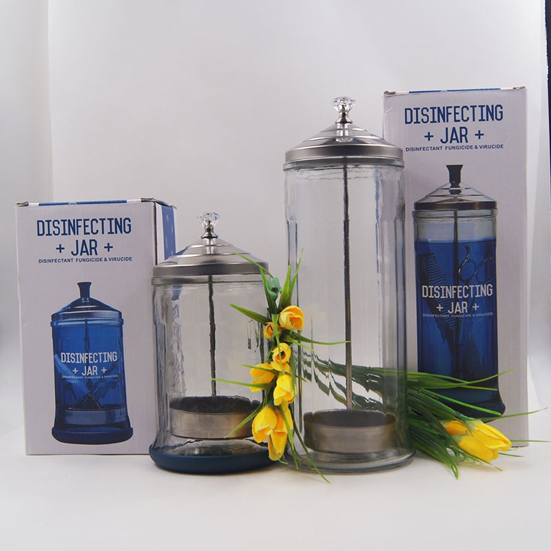 새로운 미용실 네일 샵 특수 대용량 공구 소독 컵 가위 면도기 소독 병 재고