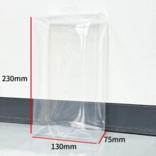 塑料PVC盒学生笔袋透明包装盒通用款结实耐脏带挂钩方便摆放批发