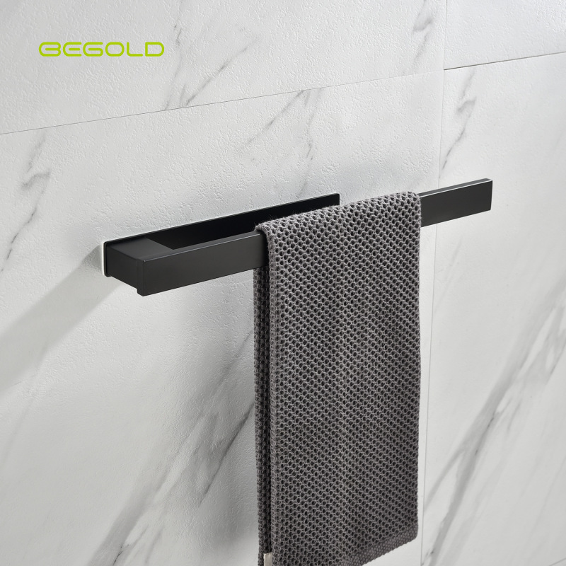 Stainless Steel Bathroom Punch-Free Towel Ring Accessible Luxury European and American Towel Rack Hand Towel Rack Bathroom Small Size