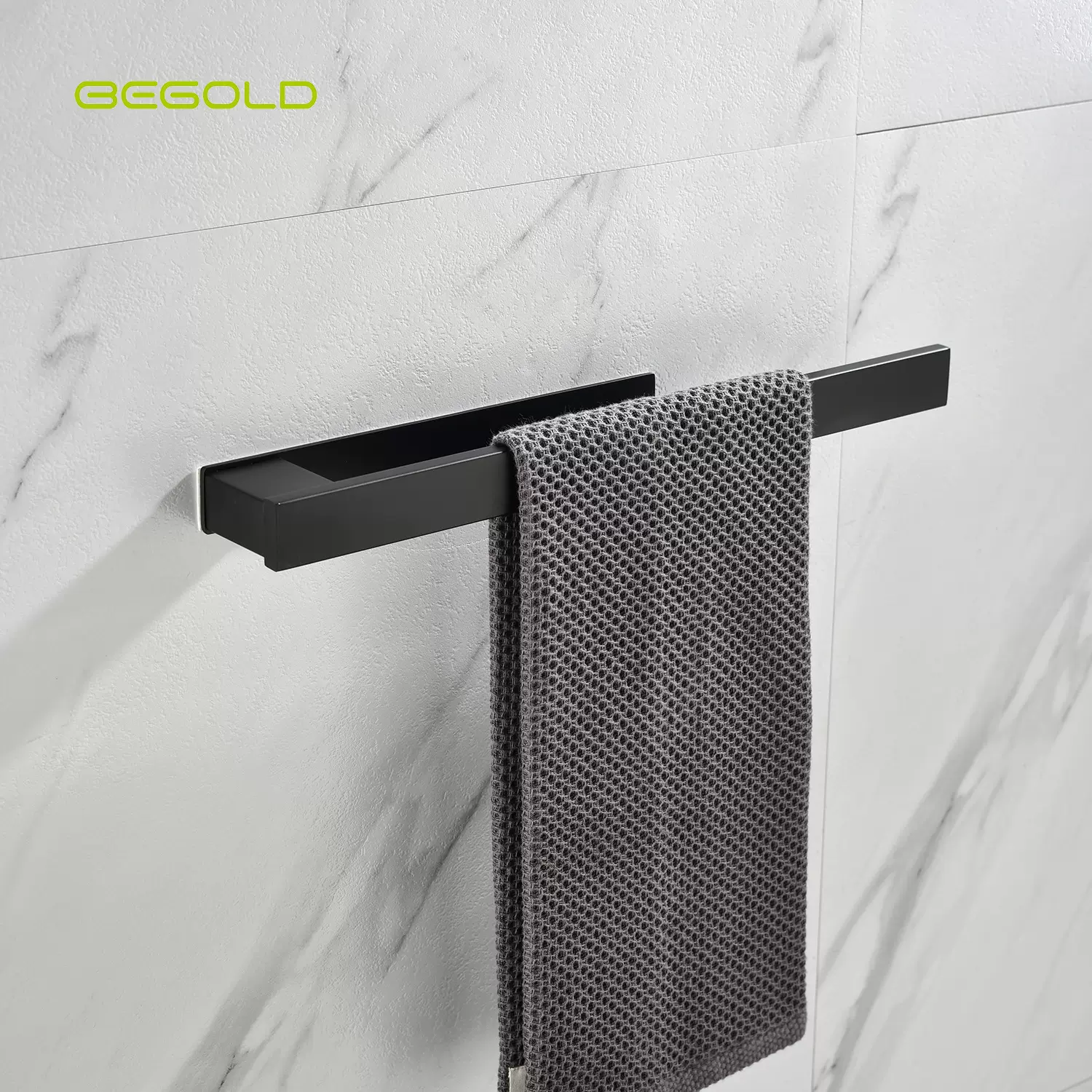 不锈钢浴室免打孔毛巾环轻奢欧美毛巾架擦手巾挂架卫生间小尺寸