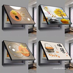电表箱装饰画配电箱画遮挡箱总开关电表盒挂画新款电闸弱电箱壁画