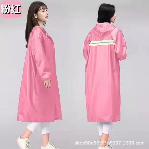 Long Raincoat, One-Piece, Full-Body Waterproof, Outdoor Rainproof, Suitable for Cycling and Hiking, Adult Hooded One-Piece, Unisex