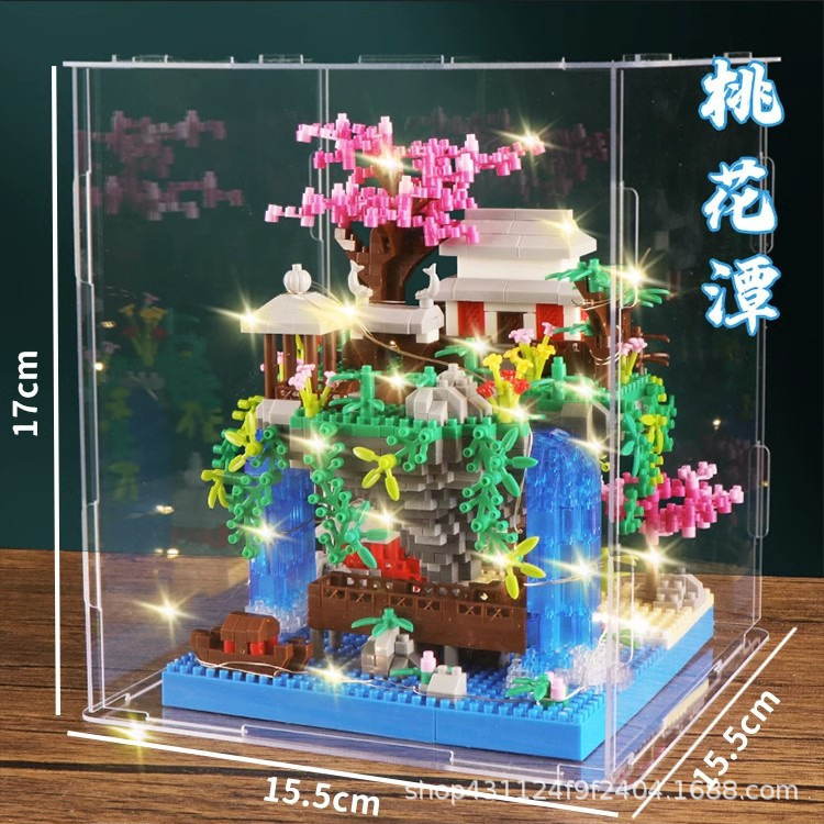Wonderland peach blossom pool + lighting + display cover