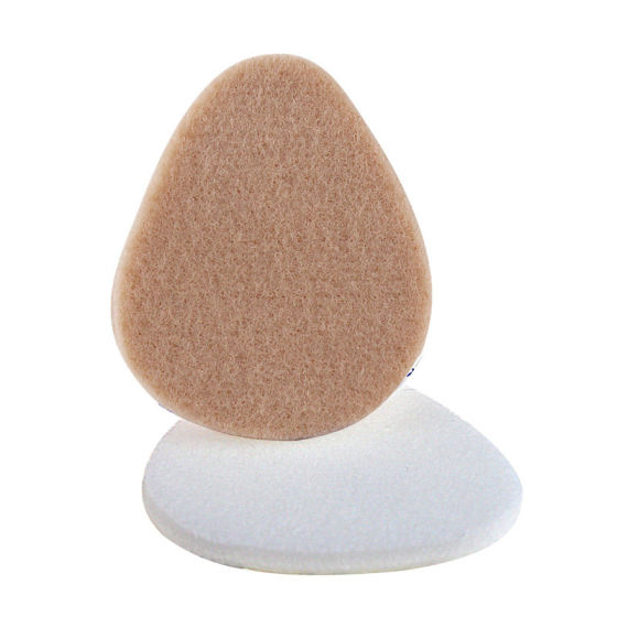 Sports high heels half size mat men and women wholesale foot mat care peach-shaped convenient forefoot mat felt white