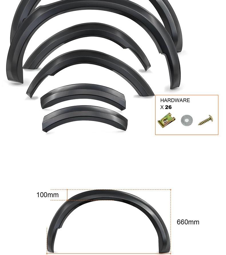 Suitable for 2015+ Nissan Navara Np300 Narrow-Rim Wheel Arch Pickup Truck Anti-Collision Mudguard Off-Road Modification Parts