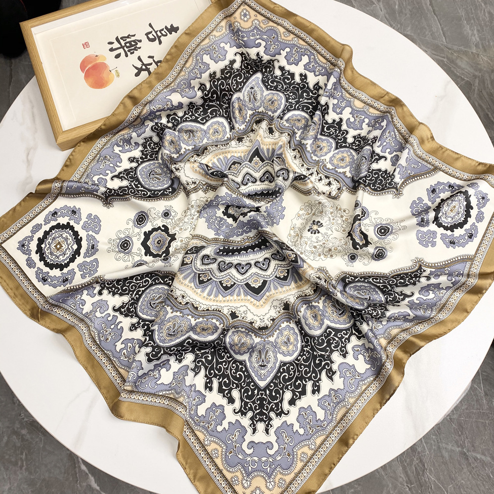 Ethnic Style Style Women's Ethnic Style Totem Satin Silk Scarves