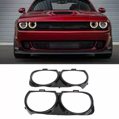 Suitable for Dodge 15-23 Challenger Headlight Decorative Frame 68259053AB 68259052AB (Light frame)