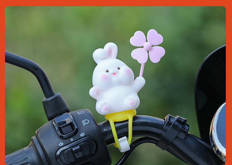 Bicycle Ornaments Decoration New Cartoon Electric Car Accessories Creative Advanced Sense Car Accessories Car Small Ornaments