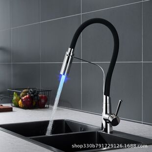 360�������^������ʽ���Ԅӏ�λ���ܣ��N�����^��LED sink faucet