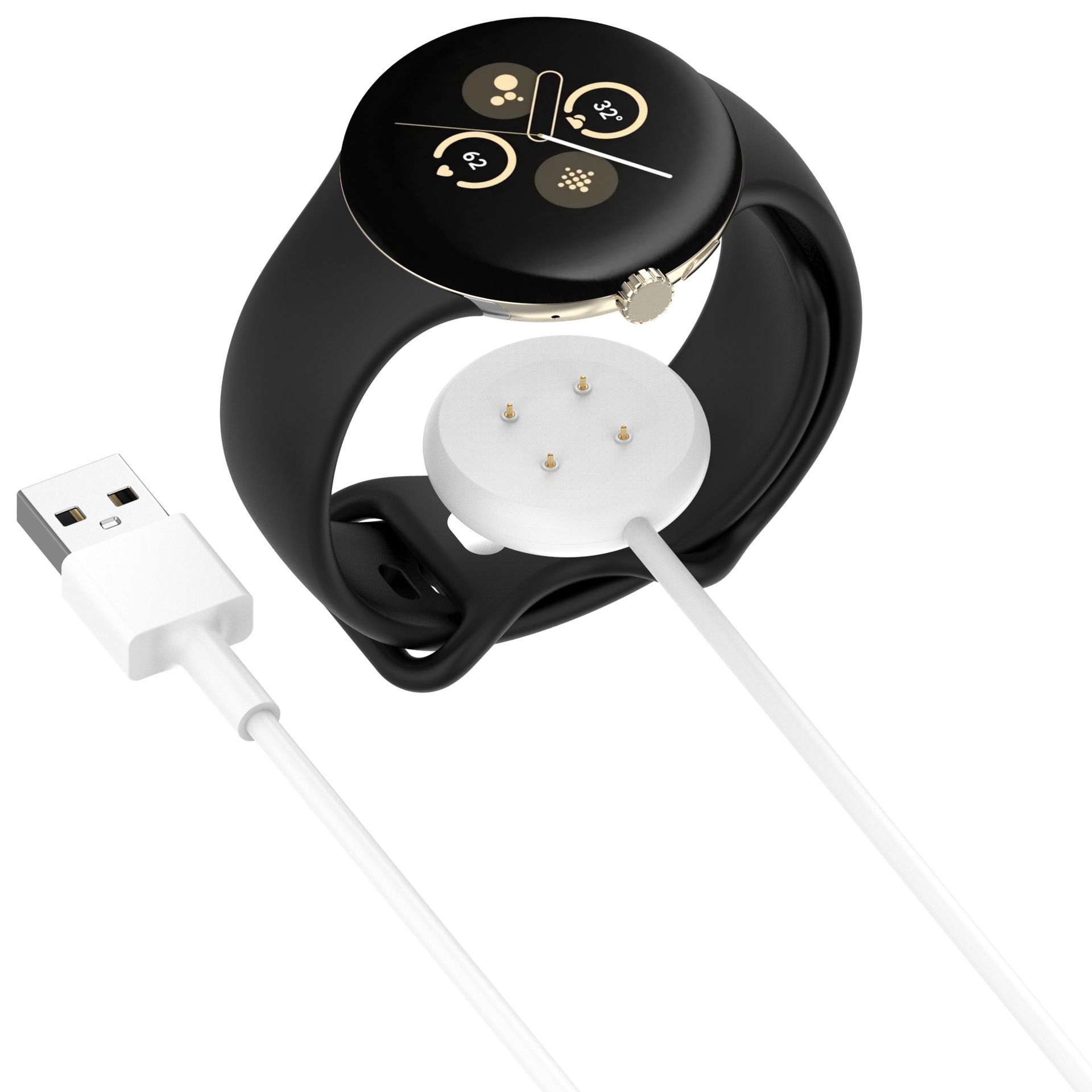 Google Watch charger, Google Pixel Watch2, Watch3 magnetic charging cable undefined