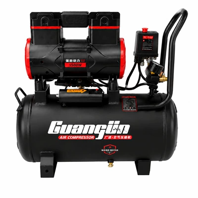 1580W-30L Oil-Free Silent Air Compressor Double-Cylinder 30L Air Storage Type Air Compressor for Woodworking and Hardware Spraying (Hava kompressorları) - 1580w-30l