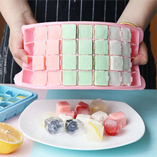 Silicone Ice Tray 24-Cell Ice Maker 36-Cell Ice Cube Mold Bar DIY Ice Box Wholesale Ice Mold Quick-Frozen Ice Tray