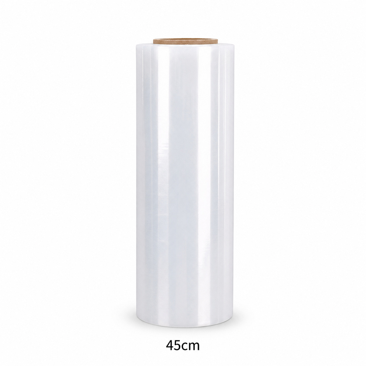 Foshan mano con 2.5 μ PE estirado película transparente enrollada película cartón expreso empaque pequeño rollo gran rollo fábrica al por mayor