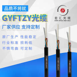 非金属光缆gyfty低烟无卤阻燃4/12/24/48芯耐高温单模gyftzy光纤