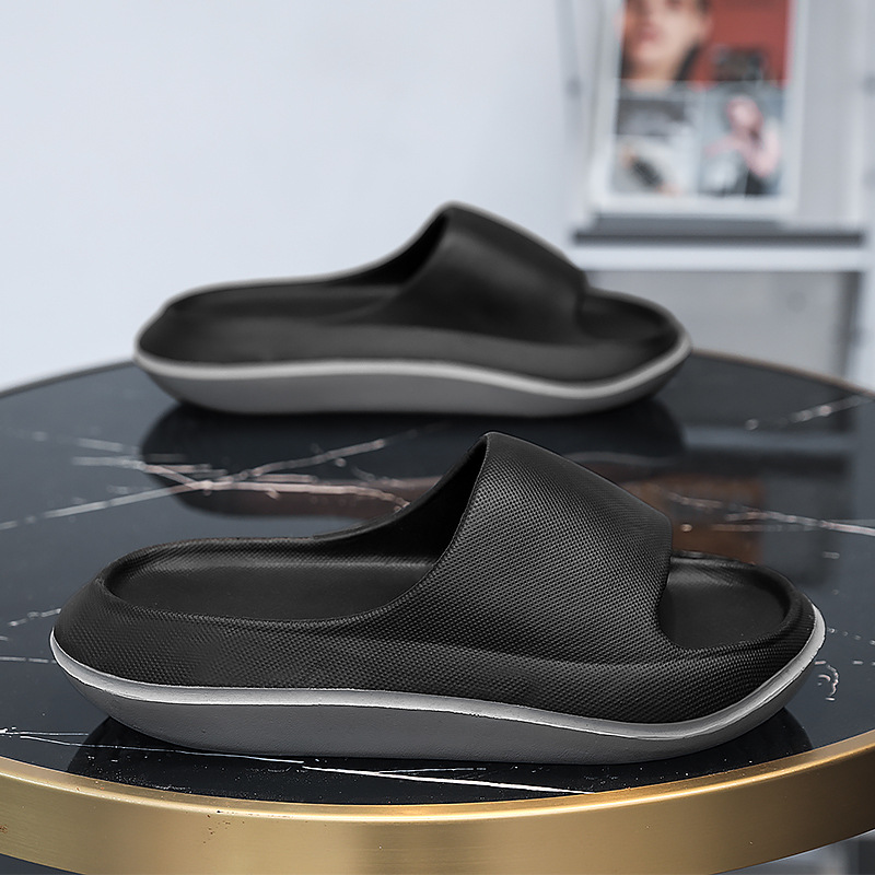 Pantuflas para hombres en verano, sentido de la mierda, uso externo 2024, nuevo interior para el hogar, plataforma antideslizante, pantuflas de eva, ventas directas de fábrica