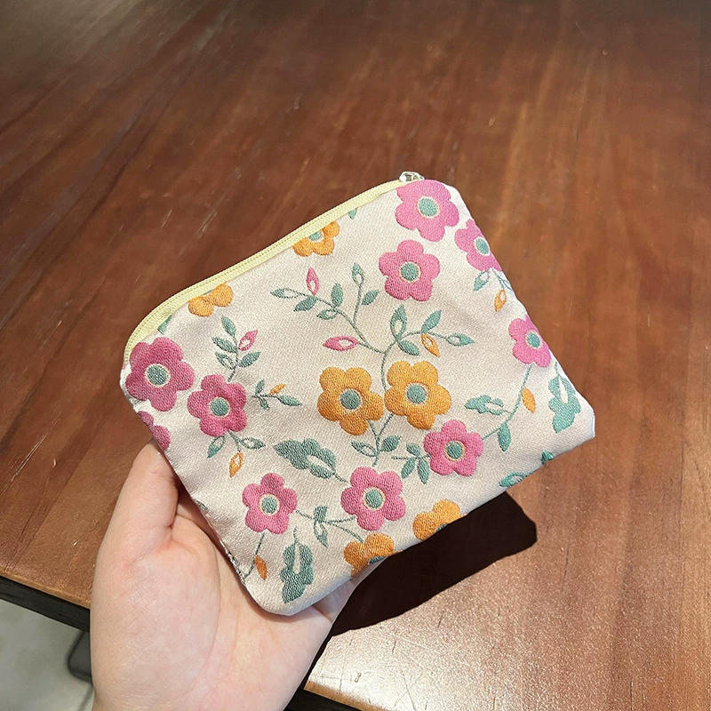 Маленький косметичка, 12×10 см, тканевая косметичка на молнии для помады и монет