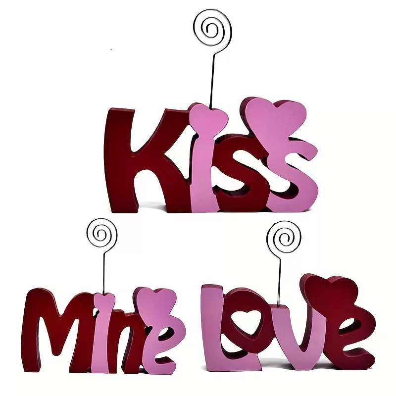 客厅摆件家具饰品字母创意桌面装饰木质工艺品玄关婚庆婚礼装饰品