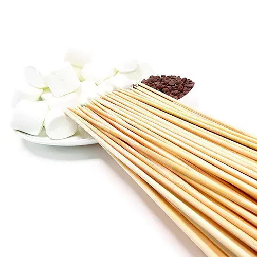 厂家供应3.0烧烤签一次性竹签BBQ家庭烧烤签子麻辣串竹签长水果签
