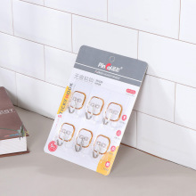 新款家用免打孔透明挂钩客厅卧室厨房卫生间挂包钩无痕粘钩3608
