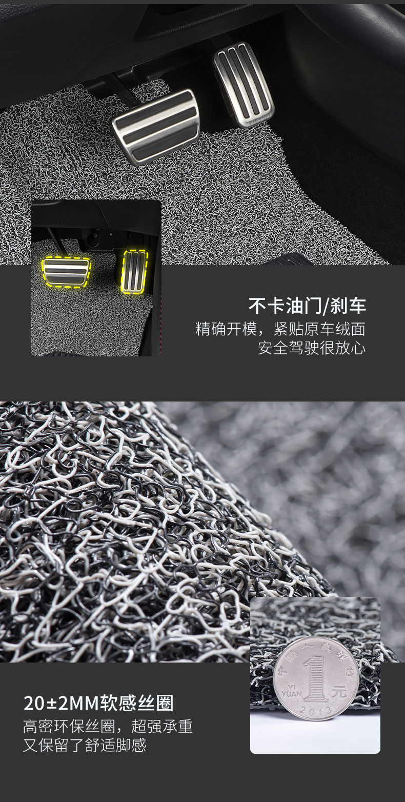 Suitable for Pentium Yueyi 03 Wire Ring Floor Mats 25 Models Non-Slip, Wear-Resistant, Waterproof and Durable Car-Specific Wire Ring Floor Mats