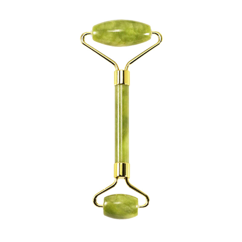 Polvo de cristal de polvo varita de masaje rollo de cristal de polvo facial jade doble cabeza masajeador de ojos al por mayor