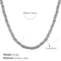 XL128S Silver Necklace
