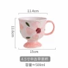 Hand-painted Qiluo Fendai-pink cup